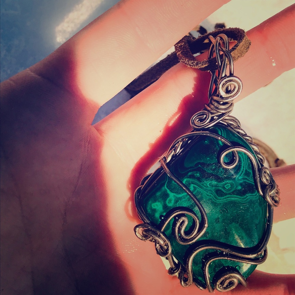 Malachite pendant